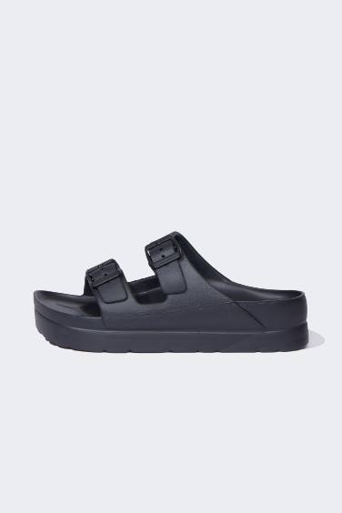 Woman High Base Double Band Eva Slippers