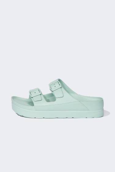 Woman High Base Double Band Eva Slippers