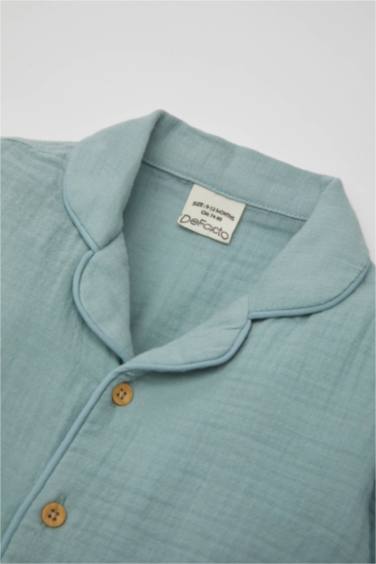 Baby Boy Muslin 2 Piece Pajama Set