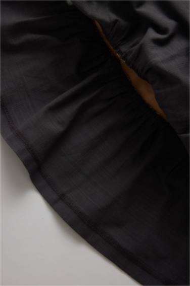 Regular Fit Color Block Long Sleeve Woven Dress