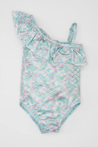 Baby Girl Patterned Swimsuit