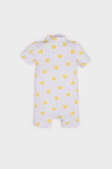 مايوه بيبي بناتي منقوش فلورال