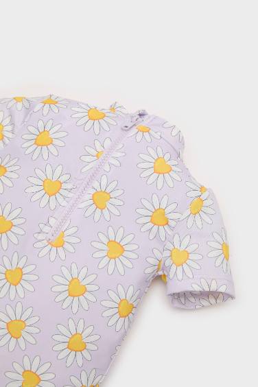 مايوه بيبي بناتي منقوش فلورال