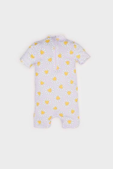 مايوه بيبي بناتي منقوش فلورال