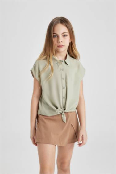 Chemise À Manches Courtes pour Fille