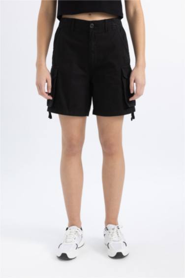 Шорты стандартного кроя из габардина, Coool