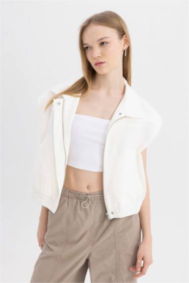 Жилет стандартного кроя из габардина, Coool