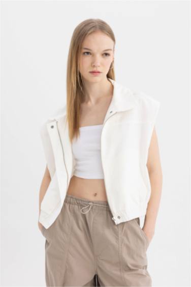 Жилет стандартного кроя из габардина, Coool