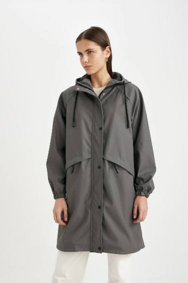 Regular Fit Taffeta Raincoat