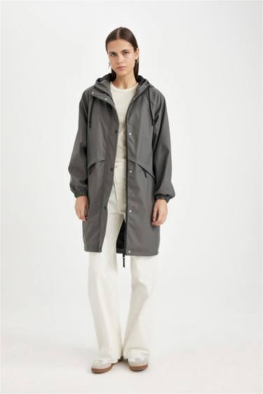 Regular Fit Taffeta Raincoat