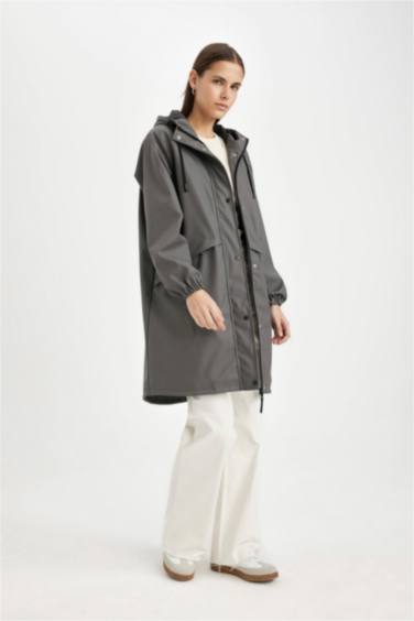 Regular Fit Taffeta Raincoat