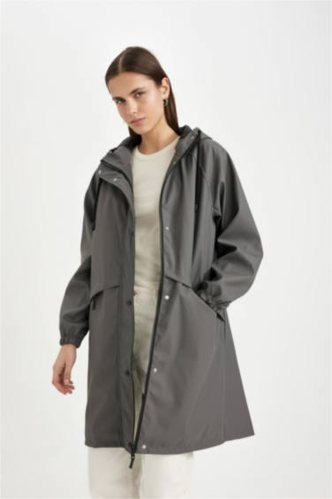 Regular Fit Taffeta Raincoat