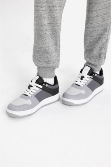 Sneaker en Similicuir à Semelle Haute pour Garçon