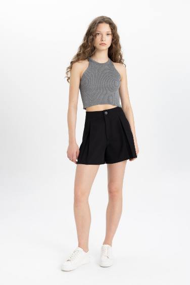 Regular Fit High waist Shorts