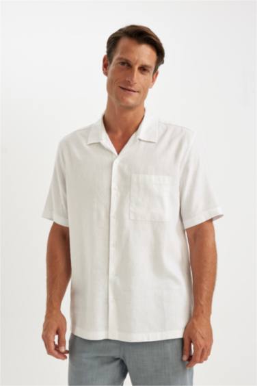 Relax Fit Polo Neck Short Sleeve Shirt