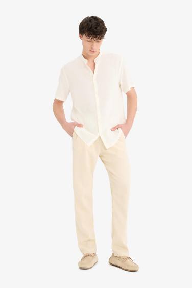 بنطلون قصة مريحة بساق ضيق