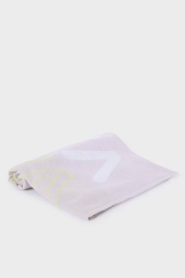 Kadın Desenli Pamuklu Plaj Havlusu