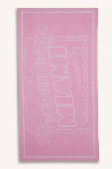 Woman Patterned Cotton Beach Towel
