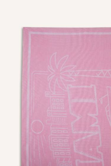 Woman Patterned Cotton Beach Towel