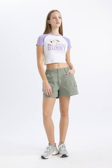 Шорты стандартного кроя из габардина, Coool