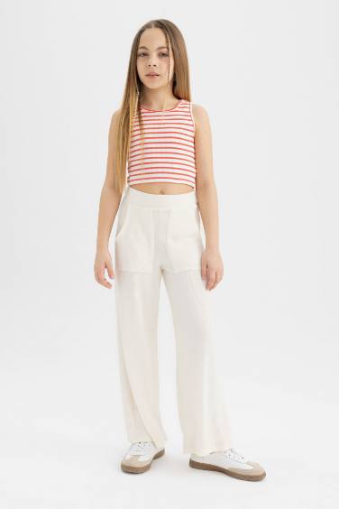 Girl Wide Leg Premium Trousers