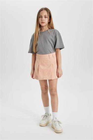 Girl Relax Fit Crew Neck Short Sleeve T-Shirt