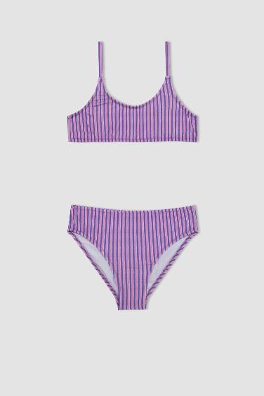 Girl Striped Bikini Set