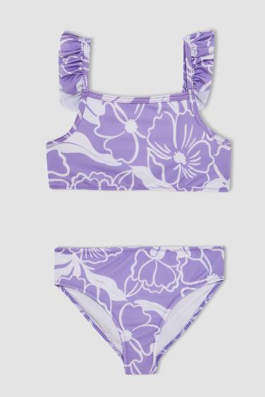 Ensemble de Bikini Fleurie pour Fille