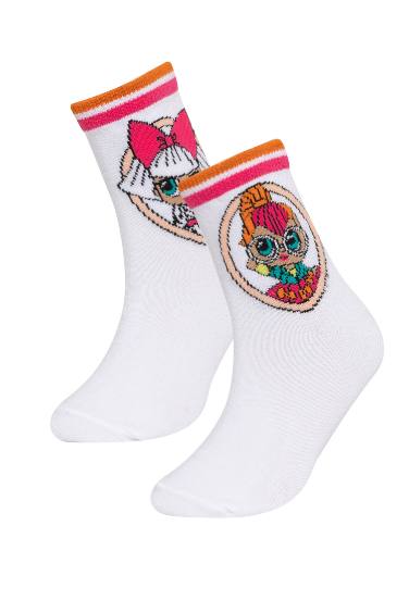 Chaussettes Longues Coton Motif L.O.L. Surprise pour Fille - 2 Paires