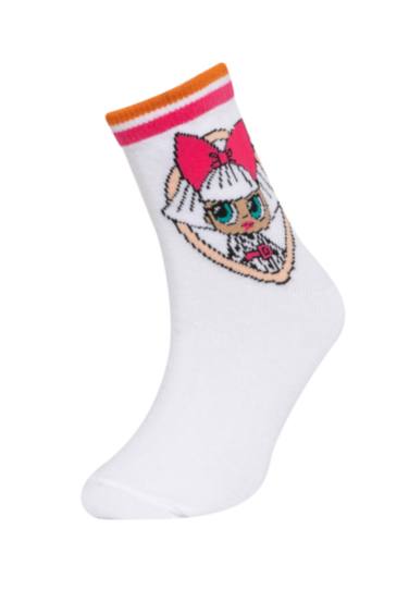 جوارب بامبو بنات قطن من L.O.L - قطعتين