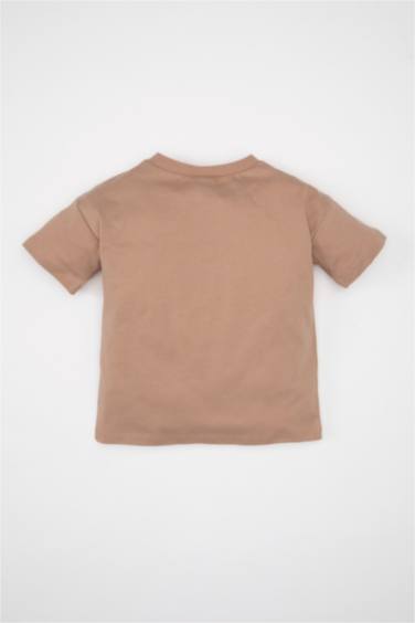 T-Shirt à Manches Courtes Col Rond imprimé Palmier pour Bébé Garçon