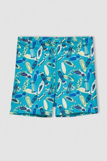 Boy Patterned Swimsuit