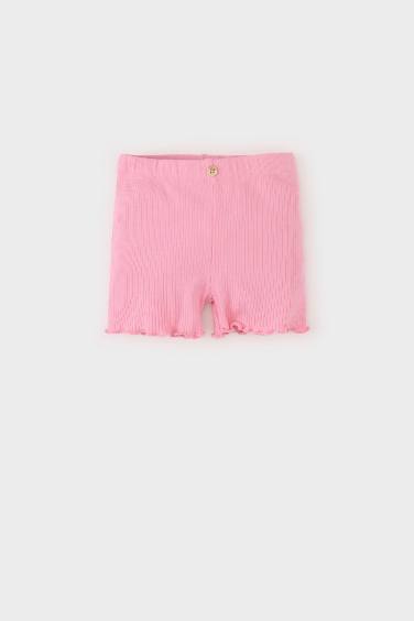 Baby Girl Regular Fit Corduroy Shorts