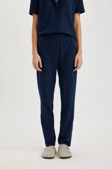 سروال بيجاما كاجوال وافل قصة عادية