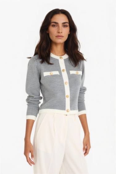 Regular Fıt Triko Hırka