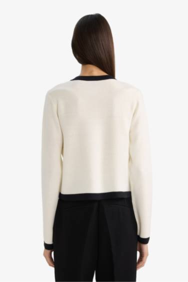 Regular Fıt Triko Hırka - Görsel 5