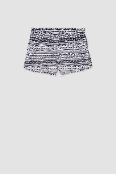 Fall in Love Regular Fit Ethnic Patterned Swim Shorts