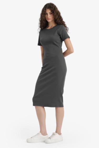 Bodycon Crew Neck Camisole Maxi Dress