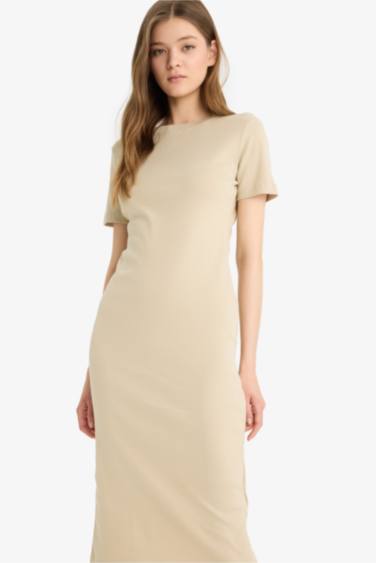 Bodycon Crew Neck Camisole Maxi Dress