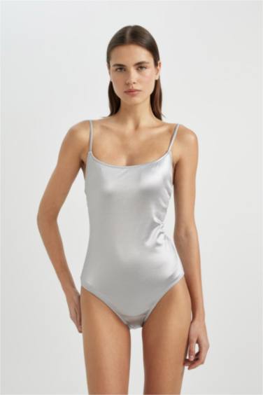 Fall in Love Regular Fit Shiny Swimsuit