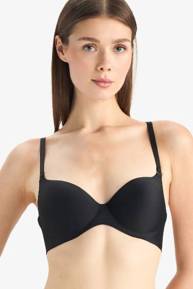 Micro Kaplı Yarım Dolgulu Balenli Tişört Bra-Fall in Love