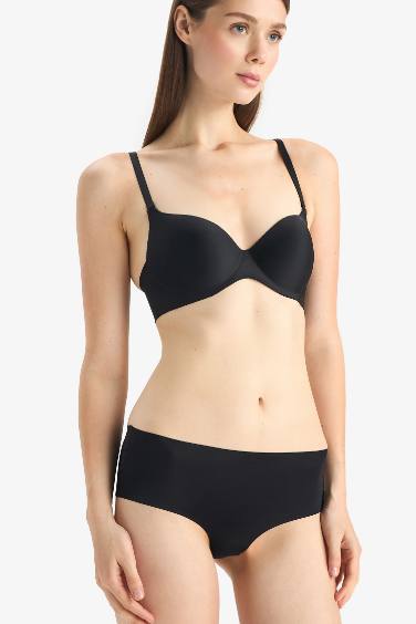 Micro Kaplı Yarım Dolgulu Balenli Tişört Bra-Fall in Love