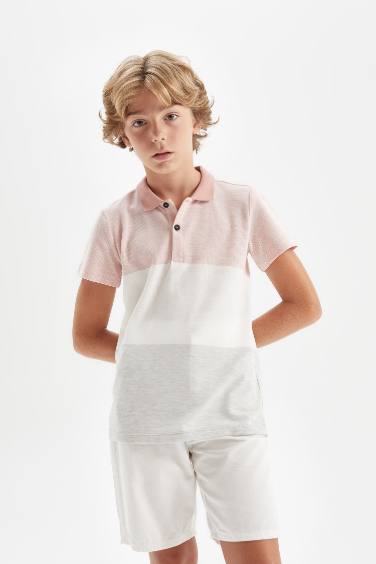 Boy Pique Short Sleeve Polo T-Shirt