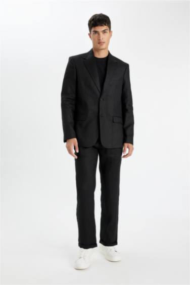 Double Leg Linen Crop Trousers