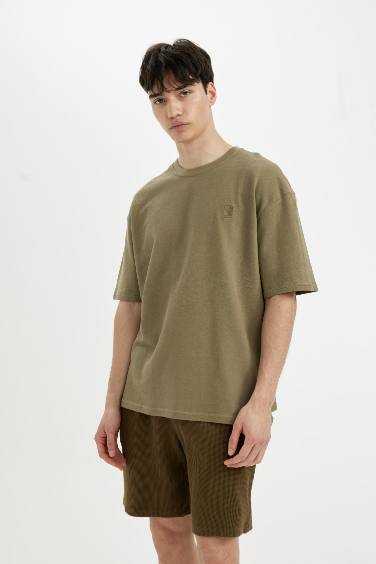 Oversize Fit Crew Neck Printed T-Shirt