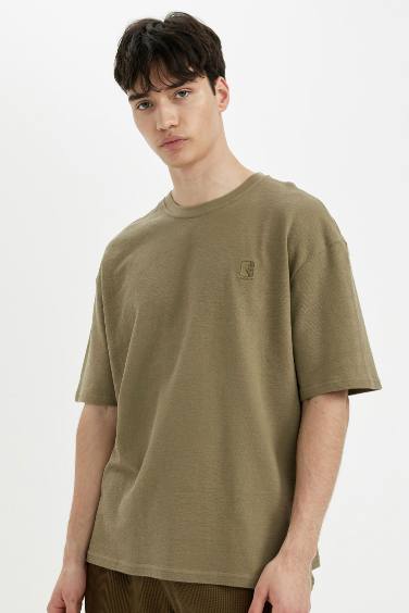 Oversize Fit Crew Neck Printed T-Shirt