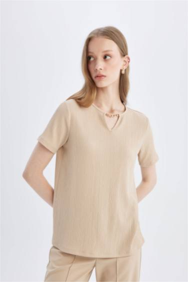 Regular Fit Crew Neck Short Sleeve T-Shirt