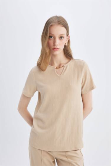 Regular Fit Crew Neck Short Sleeve T-Shirt