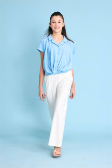 قميص كروب بناتي قطن نص ردن