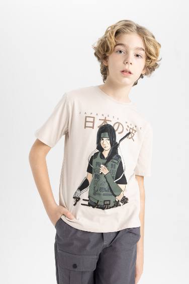 Boy Crew Neck Printed Short Sleeve T-Shirt